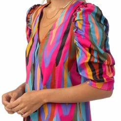 Turquoise Door Tomball Tops KEEVA TOP-FUNKY TOWN