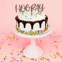 Turquoise Door Tomball HOORAY CAKE TOPPER