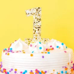 Turquoise Door Tomball Fun Gift Ideas PEARL/GOLD CAKE TOPPER-1