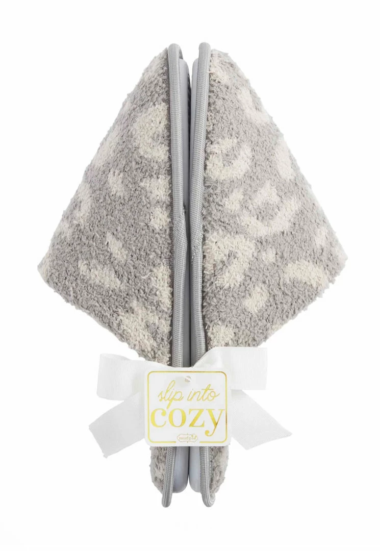 Buy ๐ Turquoise Door Tomball LEOPARD CHENILLE SLIPPER-GREY ๐ฏ 4 Turquoise Door Tomball LEOPARD CHENILLE SLIPPER-GREY