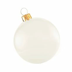 Turquoise Door Tomball HOLIBALL-30" PEARL WHITE Seasonal Decor