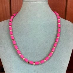 Turquoise Door Tomball POPPY NECKLACE-PINK What's New
