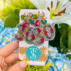 Turquoise Door Tomball BEADED BIRTHDAY EARRINGS-30 Jewelry