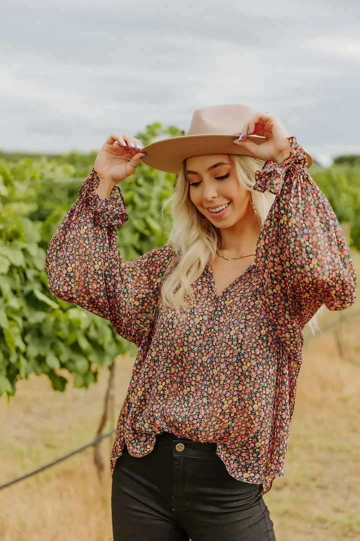 Budget π Turquoise Door Tomball What's New MANDY LONG SLEEVE BLOUSE - COLOR BURST π 4 Turquoise Door Tomball What's New MANDY LONG SLEEVE BLOUSE - COLOR BURST