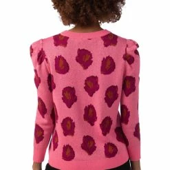 Turquoise Door Tomball What's New BIXBY SWEATER-PINK BLOOM
