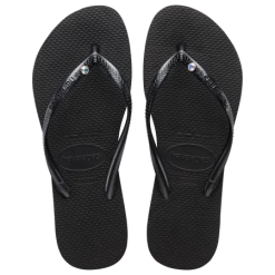 Turquoise Door Tomball SLIM CRYSTAL-BLACK