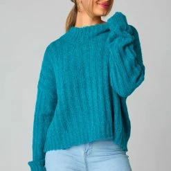 Turquoise Door Tomball What's New HADLEY TEAL SWEATER