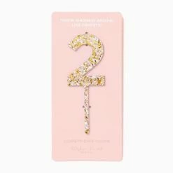 Turquoise Door Tomball Fun Gift Ideas PEARL/GOLD CAKE TOPPER-2