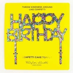 Turquoise Door Tomball Fun Gift Ideas COLORFUL HAPPY BIRTHDAY CAKE TOPPER