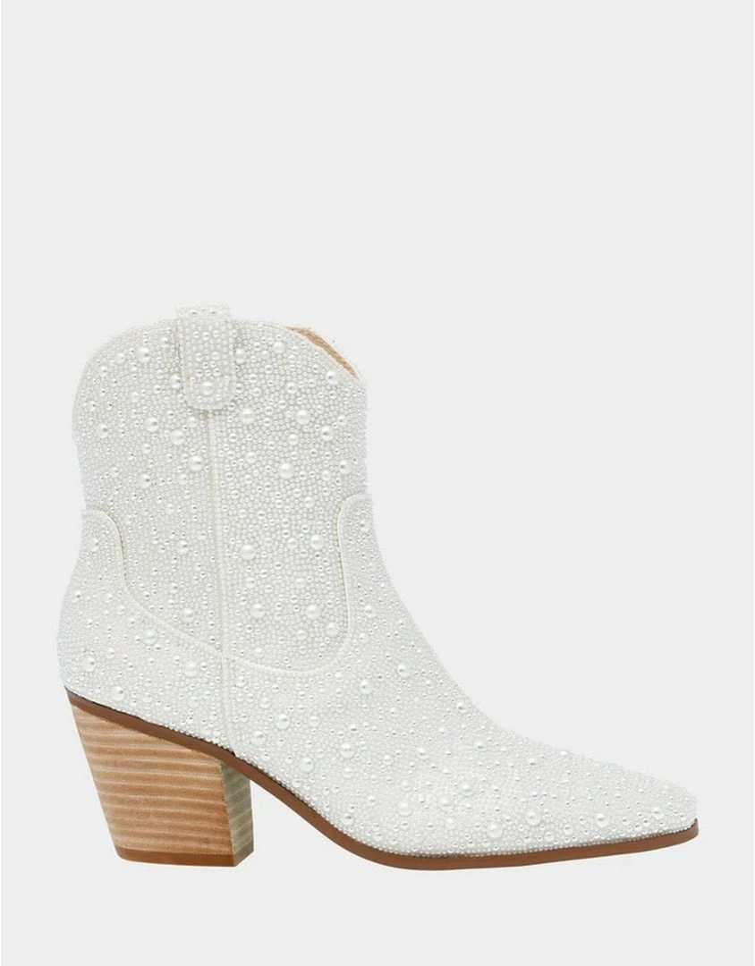 Promo โ๏ธ Turquoise Door Tomball DIVA RHINESTONE BOOTIE-PEARL Accessories ๐ 7 Turquoise Door Tomball DIVA RHINESTONE BOOTIE-PEARL Accessories