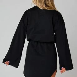 Turquoise Door Tomball WILLA BLACK SWEATSHIRT DRESS Dresses