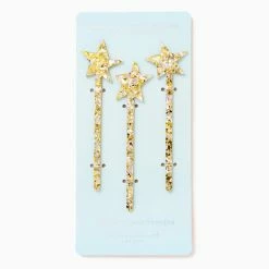 Turquoise Door Tomball PEARL/GOLD STAR CAKE TOPPER-SET OF 3