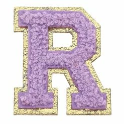 Turquoise Door Tomball R CHENILLE GLITTER LETTER PATCH Accessories