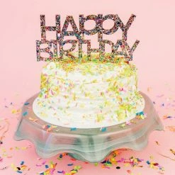 Turquoise Door Tomball Fun Gift Ideas COLORFUL HAPPY BIRTHDAY CAKE TOPPER