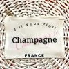 Turquoise Door Tomball Accessories FLAT ZIP POUCH-CHAMPAGNE FRANCE