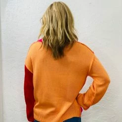 Coupon ๐ Turquoise Door Tomball Tops COLOR BLOCK SWEATER ๐ 7 Turquoise Door Tomball Tops COLOR BLOCK SWEATER