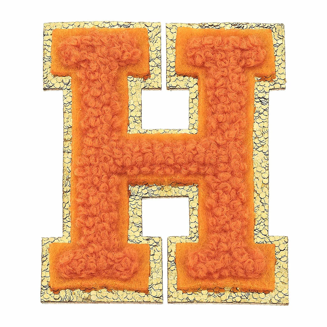 Coupon ⌛ Turquoise Door Tomball H CHENILLE GLITTER LETTER PATCH ❤️ 3 Turquoise Door Tomball H CHENILLE GLITTER LETTER PATCH