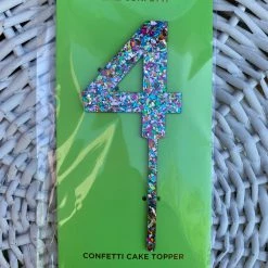 Turquoise Door Tomball CONFETTI CAKE TOPPERS-4 Fun Gift Ideas