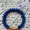 Turquoise Door Tomball PALM BEACH SPREE BRACELET-NAVY