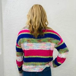 Promo 🤩 Turquoise Door Tomball EVA STRIPED SWEATER 😍 7 Turquoise Door Tomball EVA STRIPED SWEATER