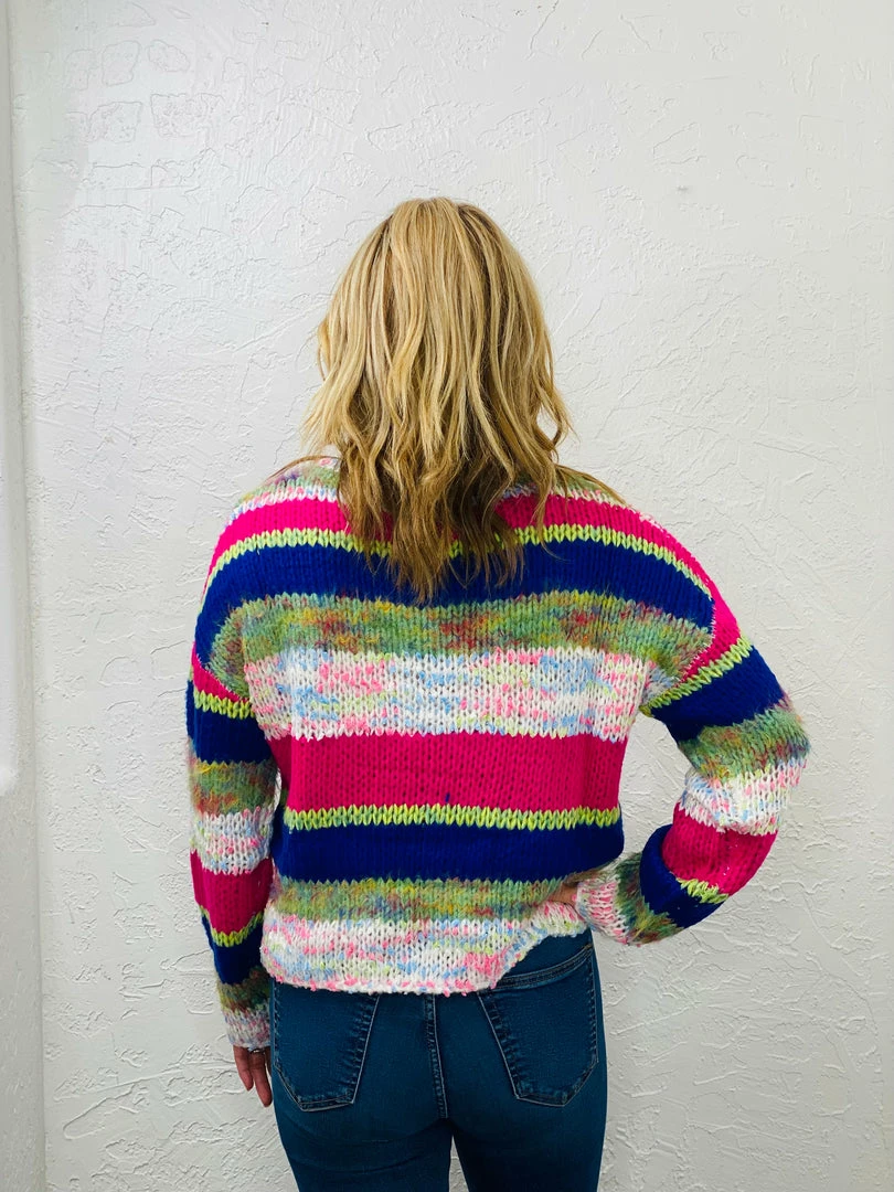 Promo 🤩 Turquoise Door Tomball EVA STRIPED SWEATER 😍 5 Turquoise Door Tomball EVA STRIPED SWEATER