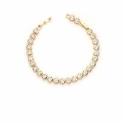 Turquoise Door Tomball Jewelry BAZEL HEART TENNIS BRACELET