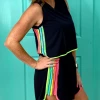 Flash Sale 👍 Turquoise Door Tomball RAINBOW SIDE TANK Tops ⭐ 1 Turquoise Door Tomball RAINBOW SIDE TANK Tops