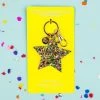 Turquoise Door Tomball Accessories CONFETTI STAR KEYCHAIN