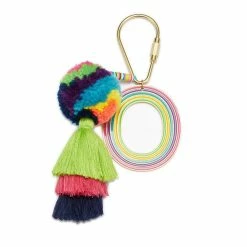Turquoise Door Tomball Accessories ENAMEL TASSEL KEYCHAIN-O
